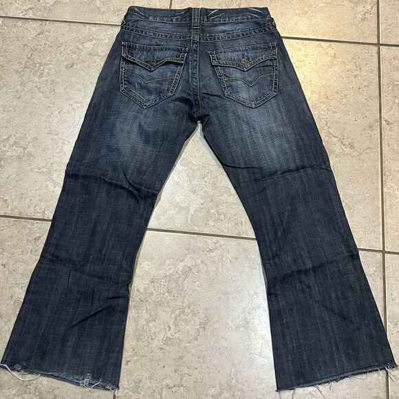 Guess Jeans (Rn62136) Original Stretch Boot Cut Women's 31x27 Raw Hem - Picture 2 of 5